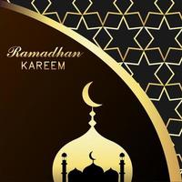 Ramadhan Kareem background template design vector