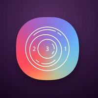 Existential graph app icon. Diagram. Diagrammatic for logical expressions. Symbolic representation of information. UI UX user interface. Web or mobile application. Vector isolated illustration