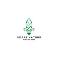 nature logo template vector in white background