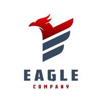 eagle animal logo design vector