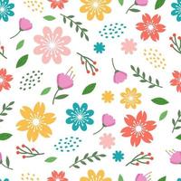 Spring Seamless Floral Background vector