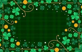 fondo del trébol del trébol del día de san patricio vector