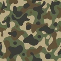 Flat Seamless Pattern Army Background vector