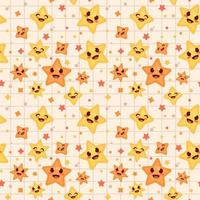 Cute Star Seamless Pattern vector