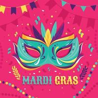 Mardi Gras Mask Concept vector