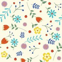 Spring Floral Seamless Pattern vector