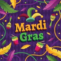Mardi Gras Festival Background vector