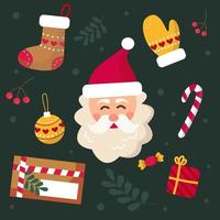 Christmas and New Year elements vector