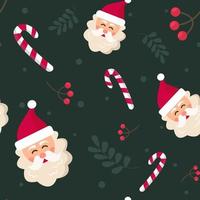 Christmas and New Year seamless pattern vector