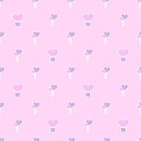 Seamless pattern with cute balloons on pink background vector
