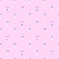 Seamless pattern with cute balloons on pink background vector