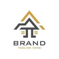 house building logo design vector