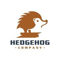 Canada hedgehog animal logo design vector