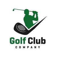 Golf sports logo design vector