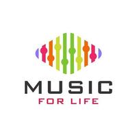 modern music entertainment logo vector