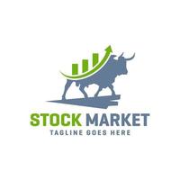 modern stock market logo vector