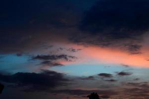 Beautiful sunset sky with clouds. Abstract sky. photo