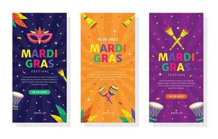 Mardi Gras Carnival Festival Banner vector