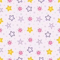 Stars Seamless Pattern Background vector