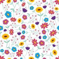 Spring Floral Seamless Pattern Background
