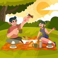 picnic con amigas en un hermoso día