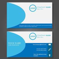 Modern business card template design vector