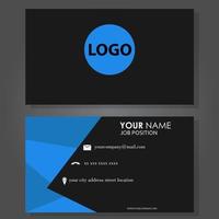 Modern business card template design vector