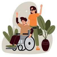 People with Disabilities Concept vector