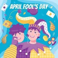 April Fool's Day  background vector