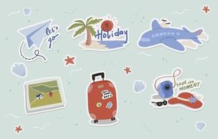 Travel Sticker Collection vector