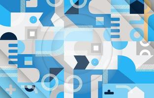 Modern Blue Abstract Geometry Background vector
