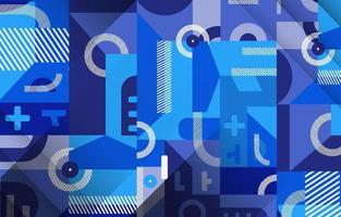 Modern Blue Abstract Geometry Background vector