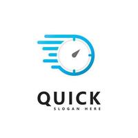 Quick Time logo vector template