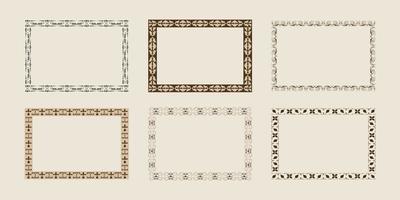 Monochrome Classic Border Collection vector