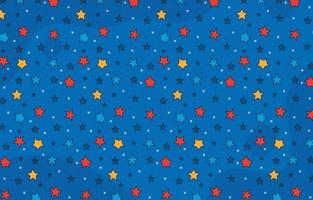 Hand Drawn Stars Pattern Background vector