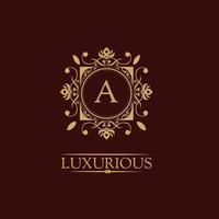 Luxury Logo Template in vector for Restaurant, Royalty, Boutique, Cafe, Hotel, Heraldry, Jewelry, Fashion and other vector illustrations