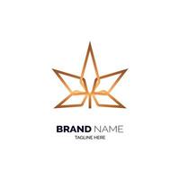 Cannabis marijuana cbd hemp leaf logo and symbol for brand or company vector