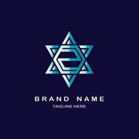 Star David logo isolated template design for brand or company and other vector