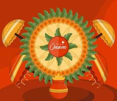 Vector illustration South India traditional celebration