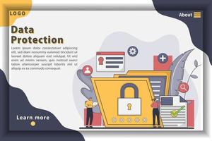 Vector illustration safety and privacy concept