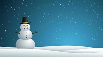 Background video loop snowman Hd