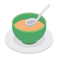 Trendy Soup Concepts vector