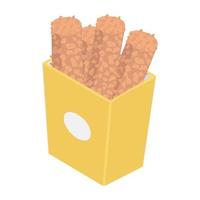 Fried Snacks Concepts vector