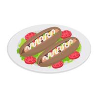 Hotdog Sandwich Concepts vector