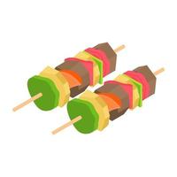 Trendy Skewer Concepts vector