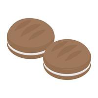 Cream Cookies Concepts vector