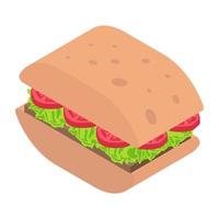 conceptos de club sandwich vector