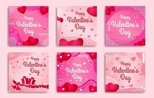 Valentine's Day Social Media vector