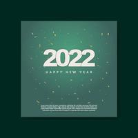 feliz año nuevo 2022 diseño de tipografía de texto vector