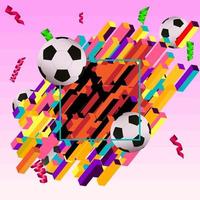 Fondo abstracto de fútbol. vector